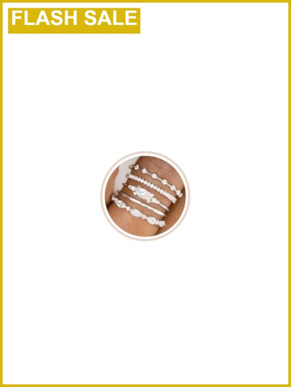 Stackable Rings for Women Non Tarnish Engagement Wedding Bands 4-5 pcs